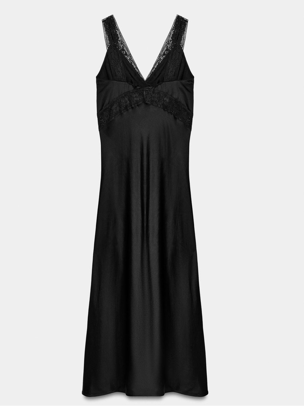 NWT Zara SATIN LACE DRESS ZW COLLECTION